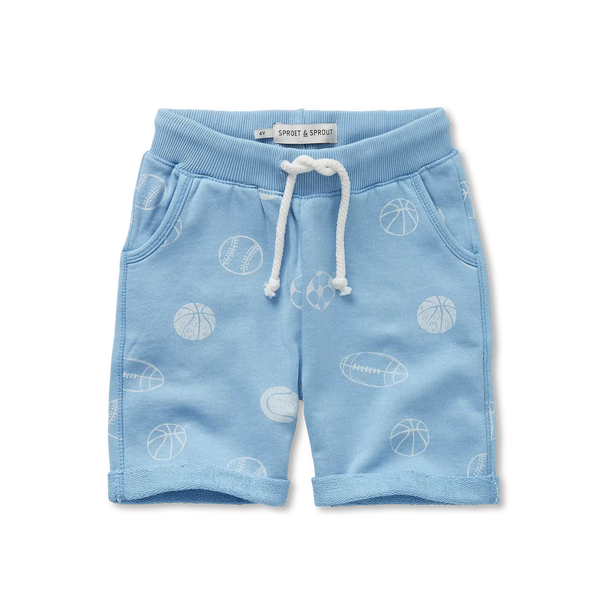 Sweat Shorts Balls Print – forever blue