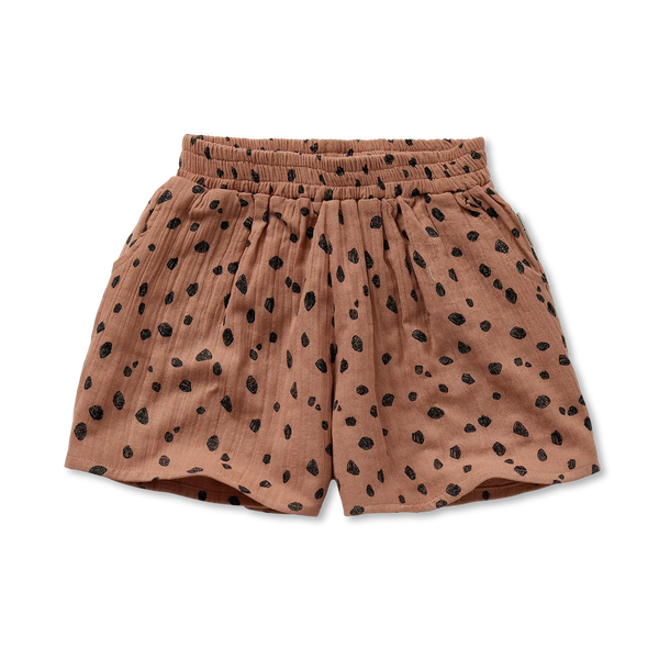 Muslin Shorts Animal Print – camel