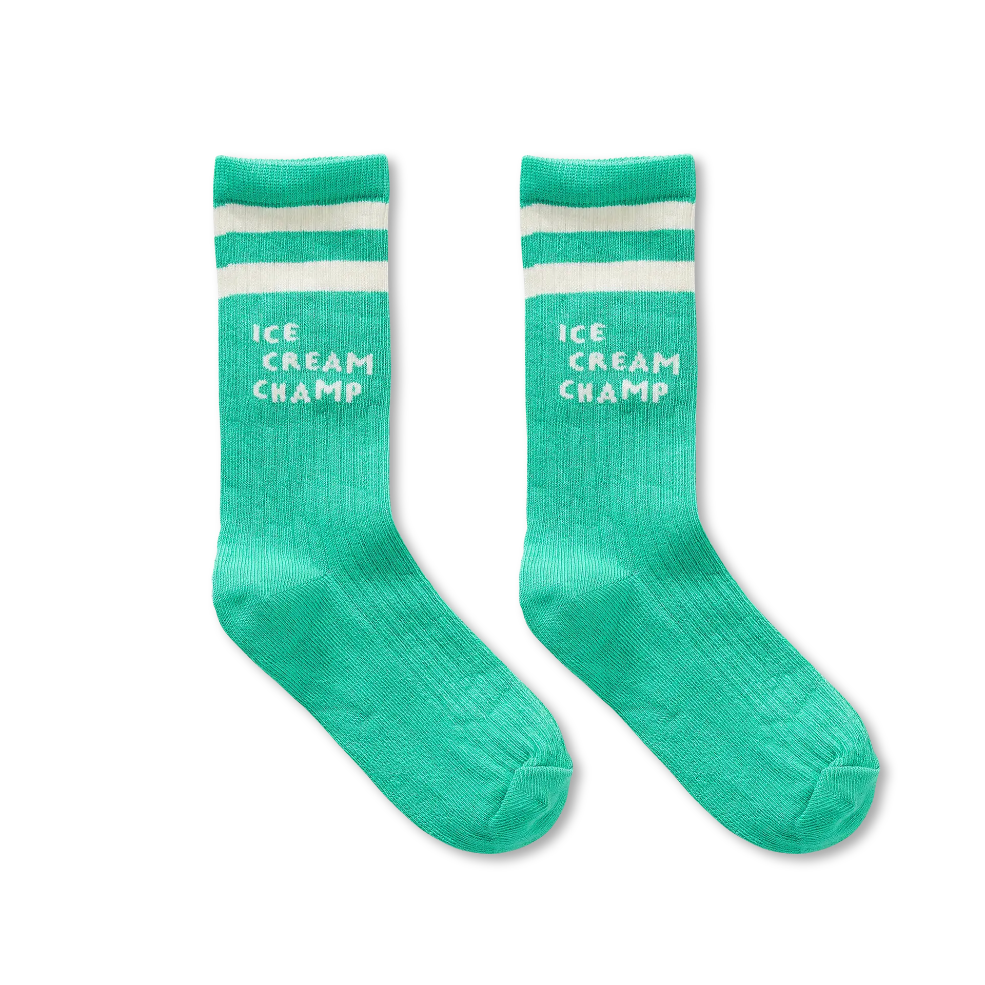 Socks Ice Cream Champ – jade green