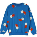 Lucky Red Stars All Over Sweatshirt – royal blue