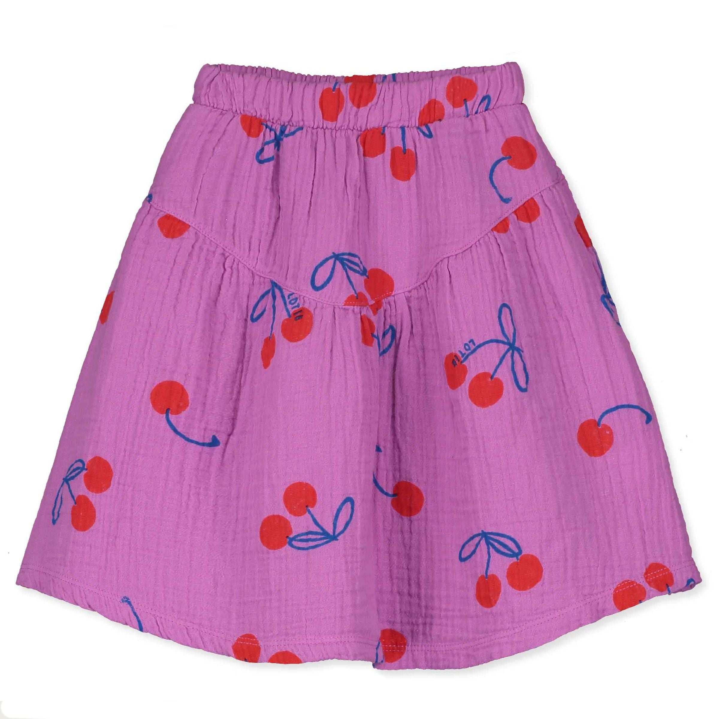 Mid Length Muslin Skirt – magenta