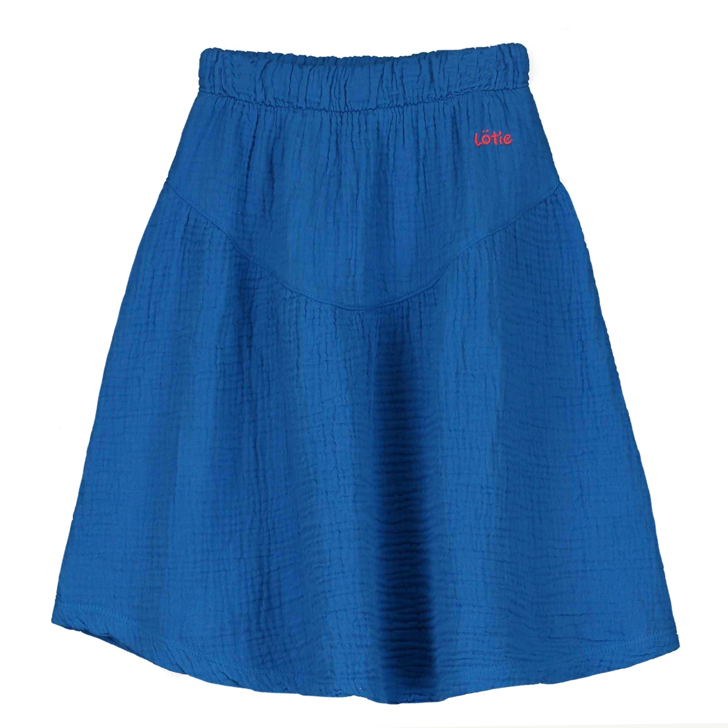Mid Length Muslin Skirt – royal blue