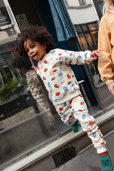 Sweatpants Cloud Man Multi Color – ivory