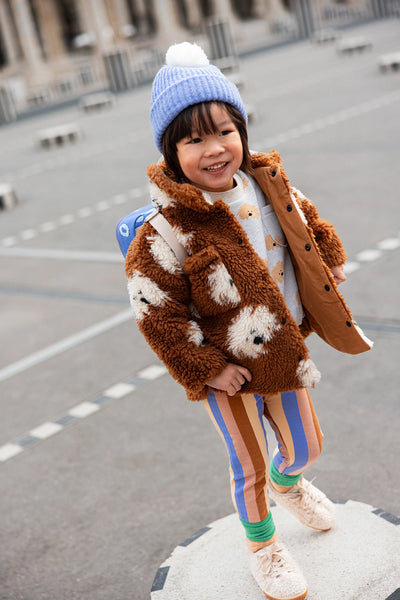 Winter Legging Multi Color Stripe – sand