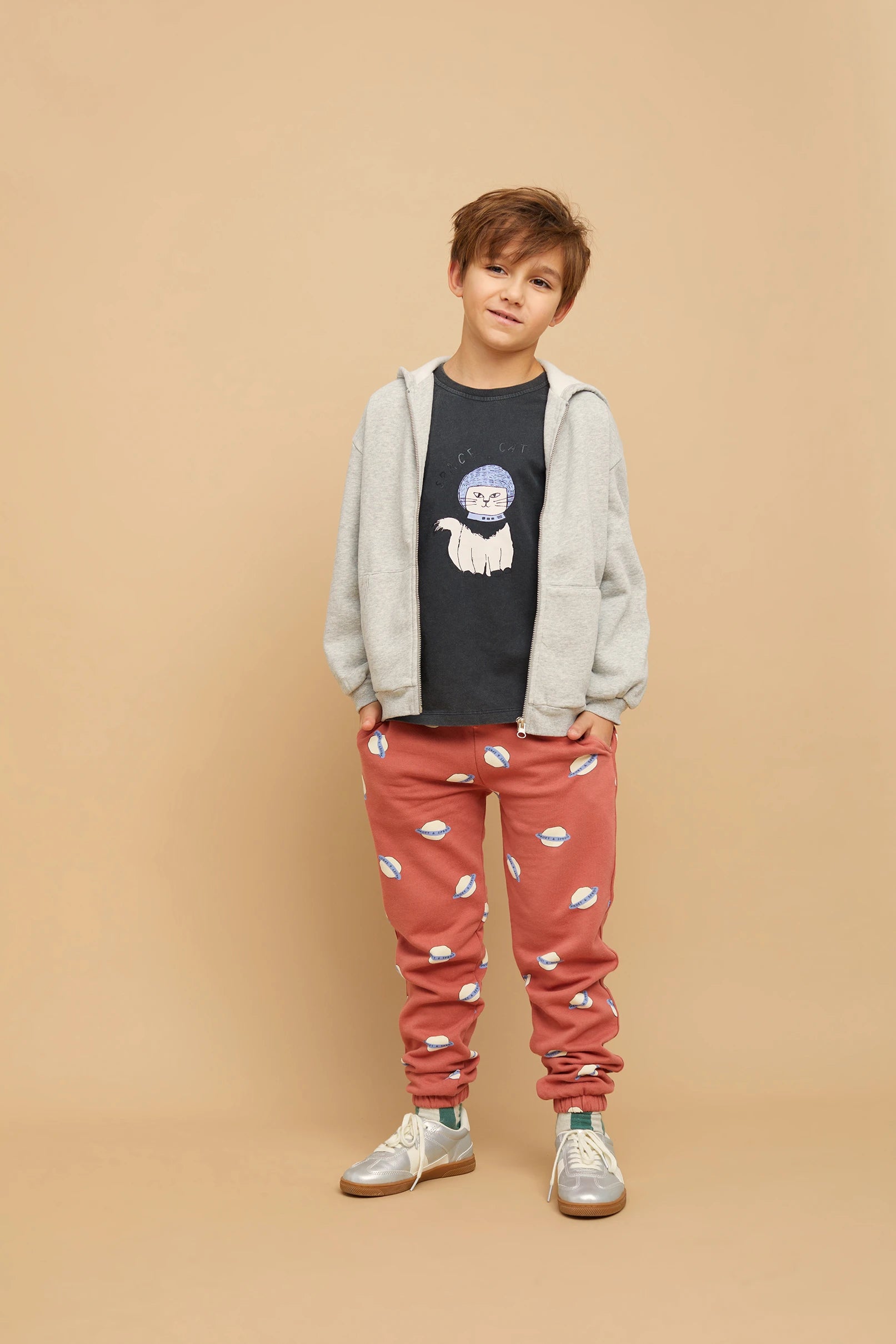 Sweatpants Saturn Print – macaron