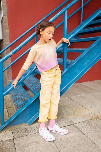 Denim Pants – pastel yellow