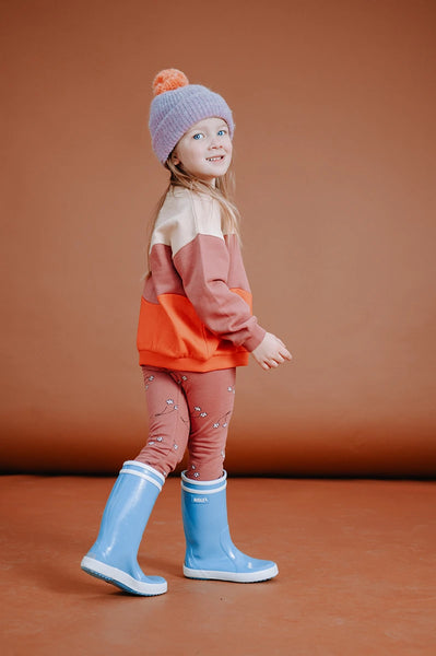 Sweatshirt Colourblock – mauve