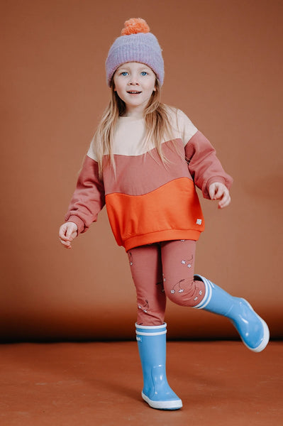 Sweatshirt Colourblock – mauve