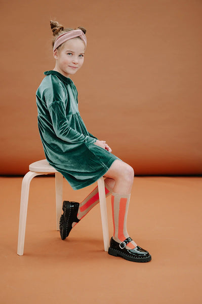 Socks Stripe – tomato