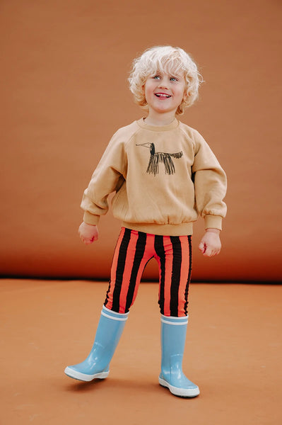 Legging Painted Stripe – tomato