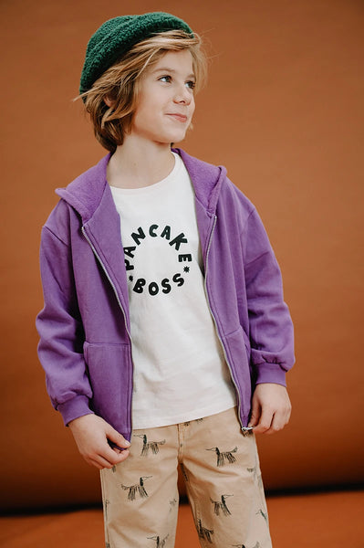 Hooded Cardigan Sproet – purple