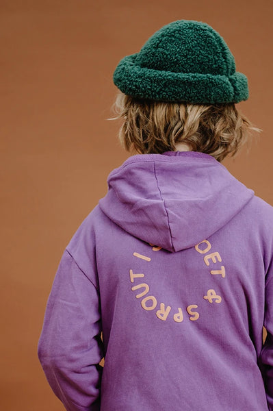 Hooded Cardigan Sproet – purple