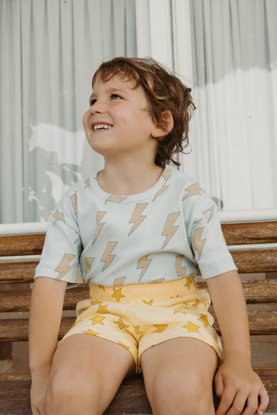 Lightning Tee – jade grey