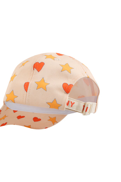 Hearts Stars Cap – light cream