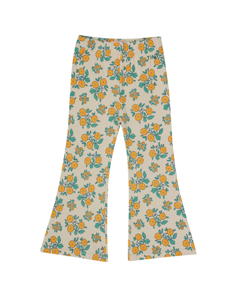 Flowers Rib Pant – dark vanilla