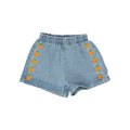 Strawberries Woven Short – light blue denim