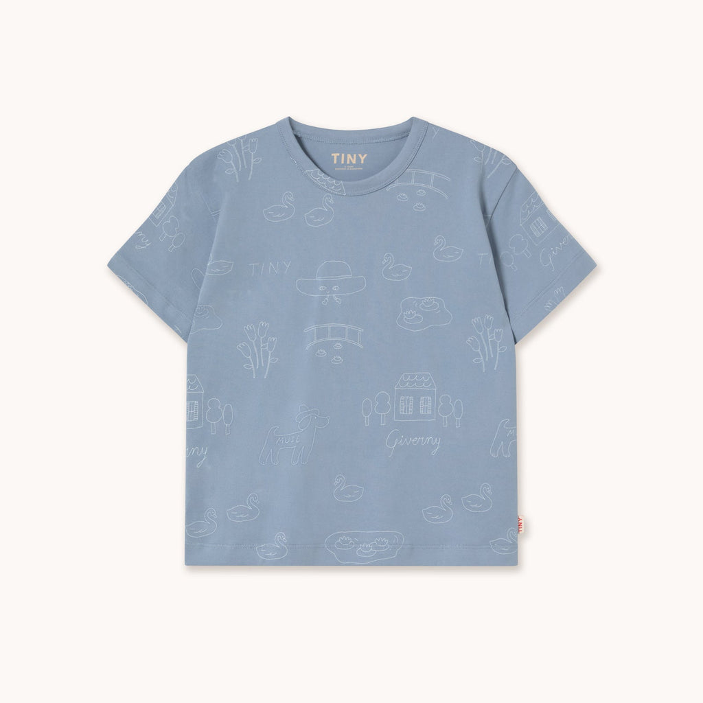 Tiny Giverny Knitted Tee – grey