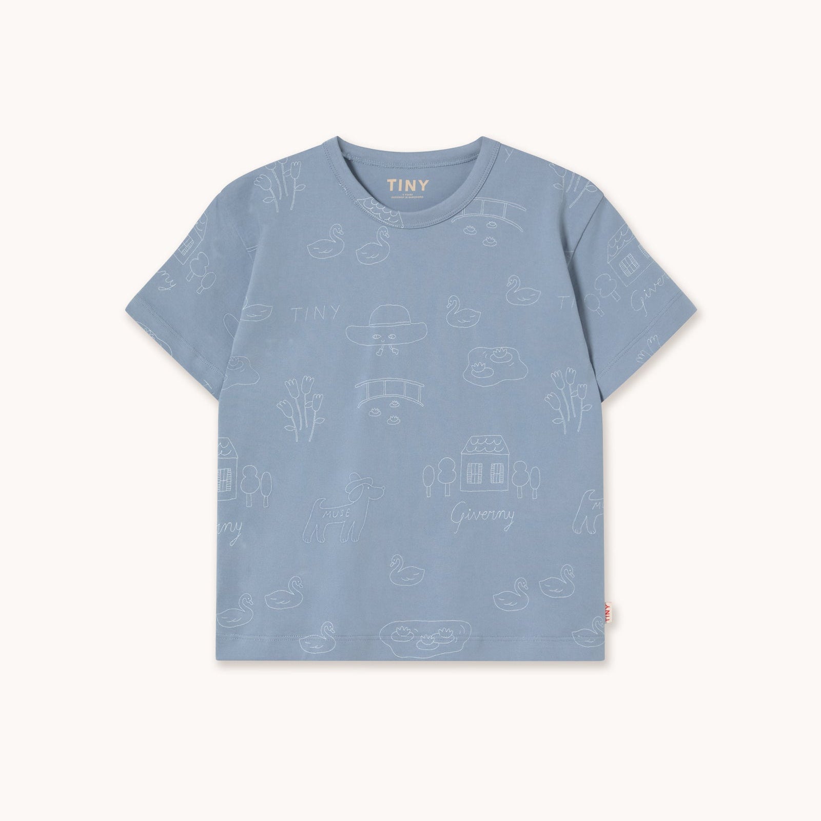 Tiny Giverny Knitted Tee – grey