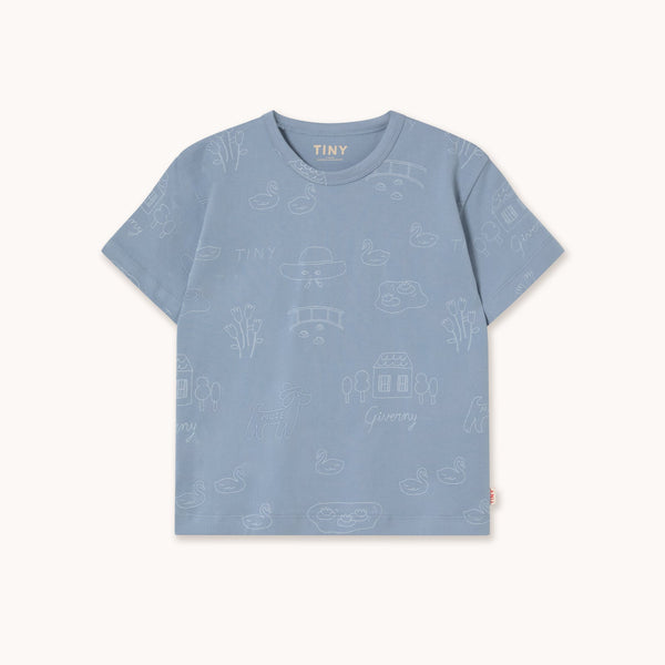 Tiny Giverny Knitted Tee – grey