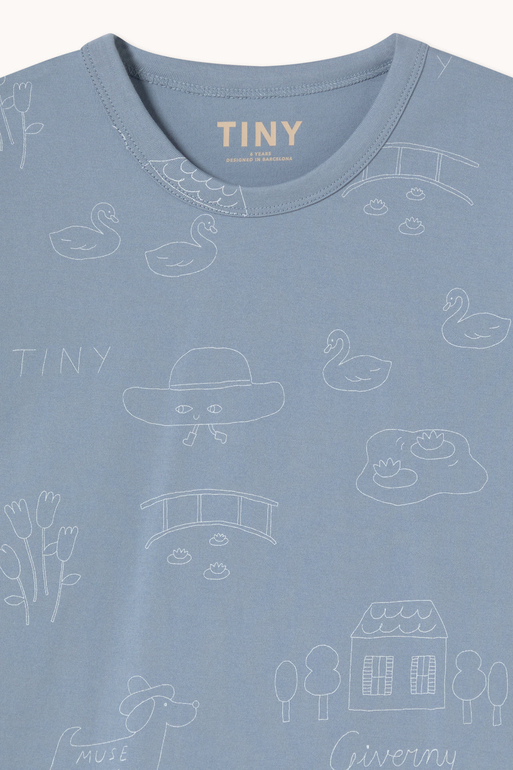 Tiny Giverny Knitted Tee – grey
