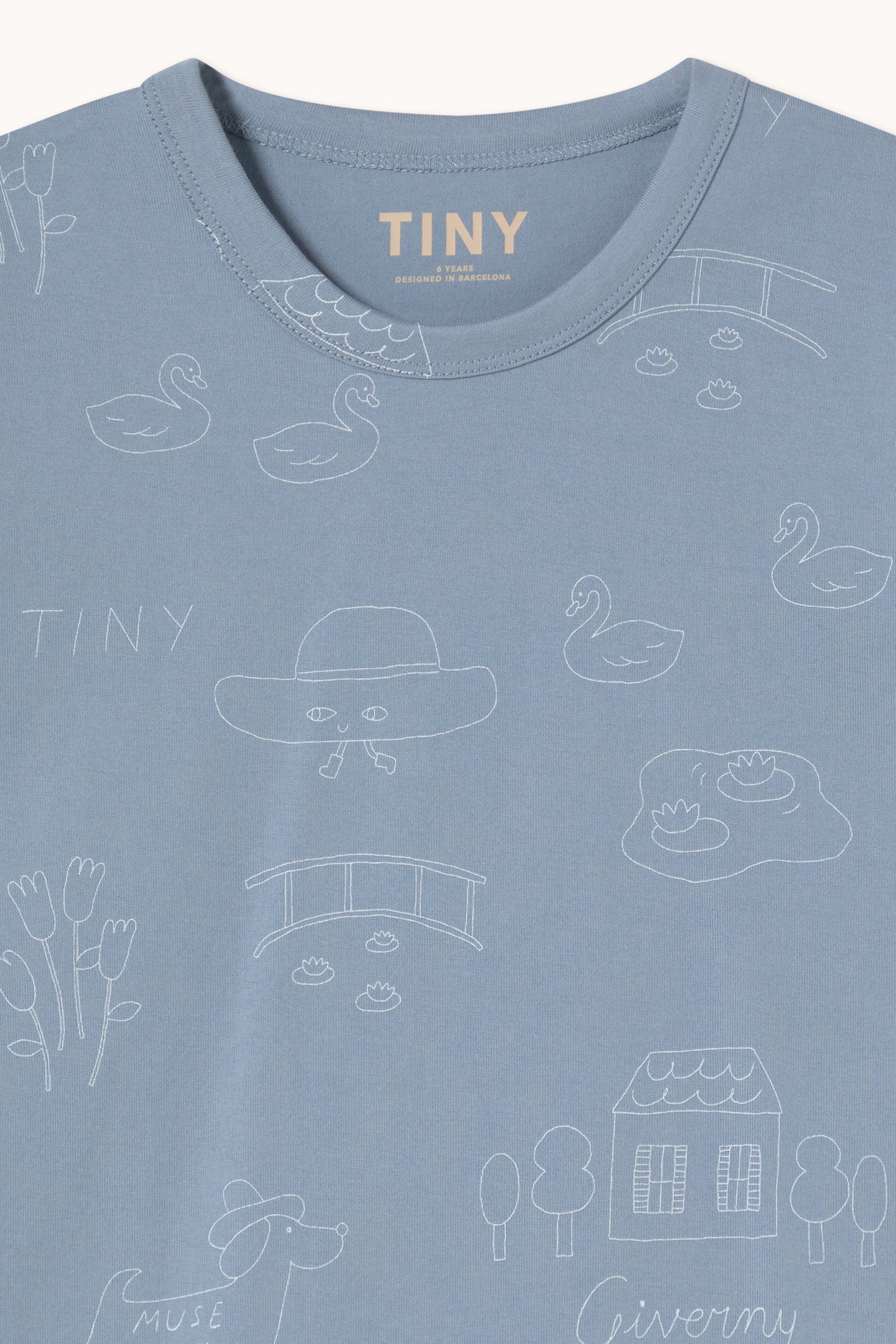 Tiny Giverny Knitted Tee – grey