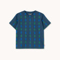 Diamonds Knitted Tee – light navy