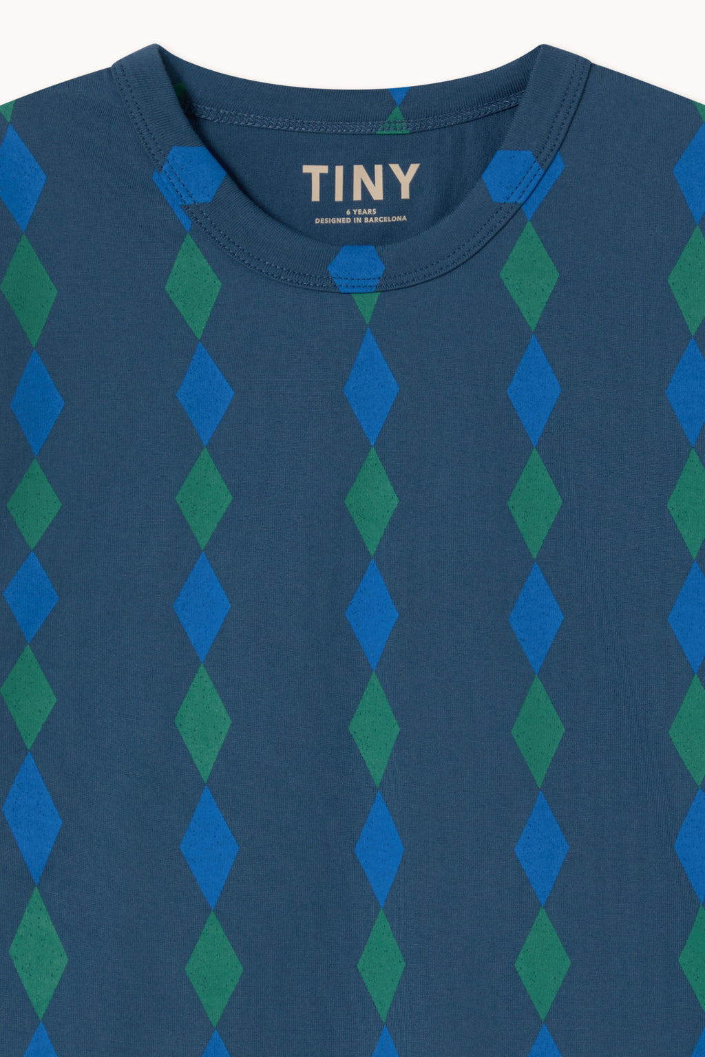 Diamonds Knitted Tee – light navy