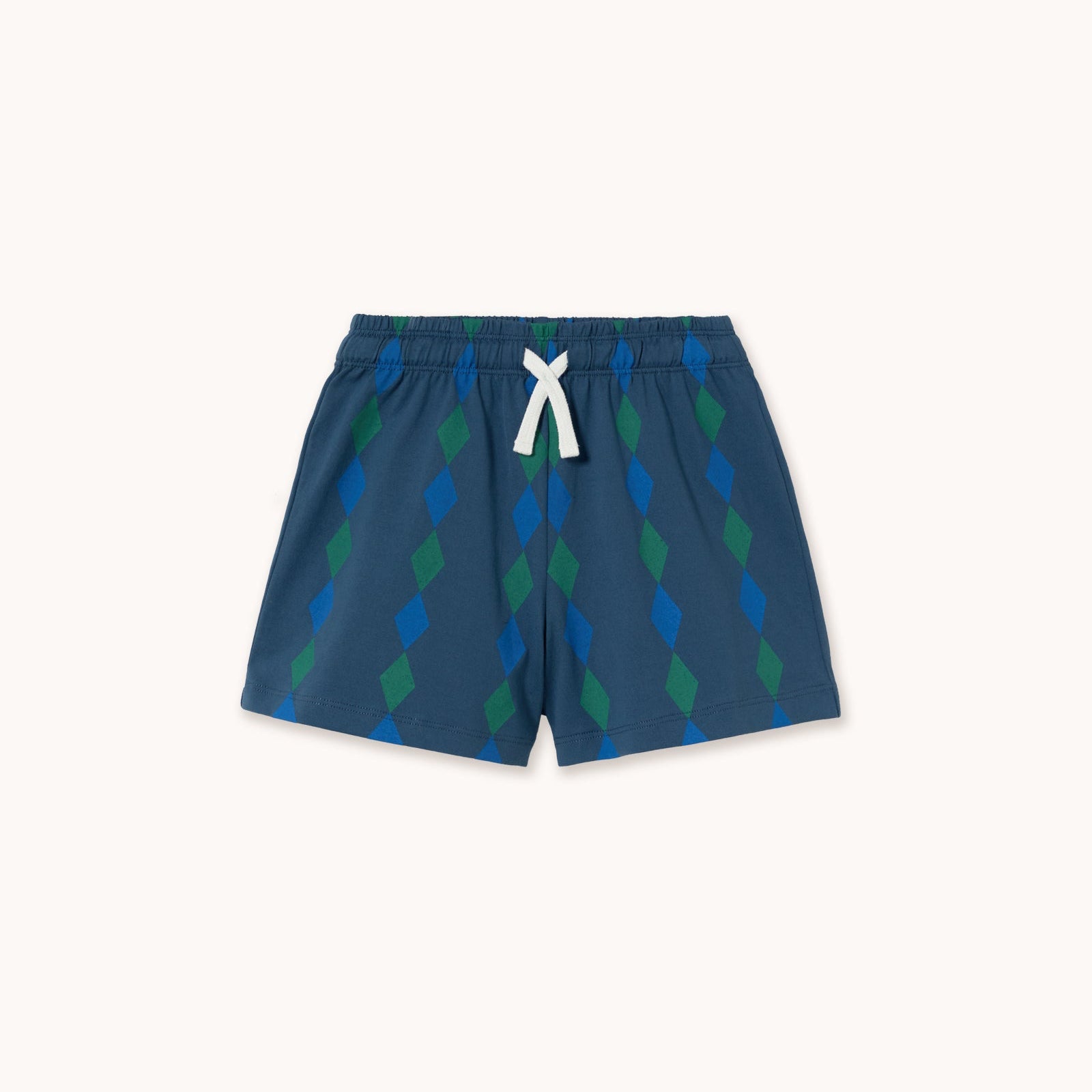 Diamonds Knitted Shorts – light navy
