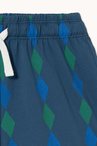 Diamonds Knitted Shorts – light navy