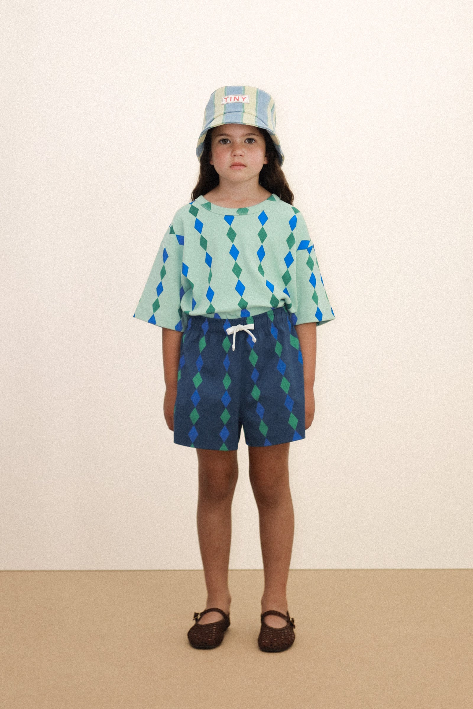 Diamonds Knitted Shorts – light navy