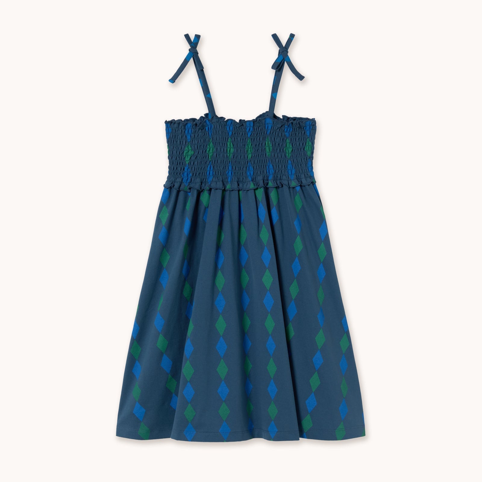 Diamonds Knitted Dress – light navy