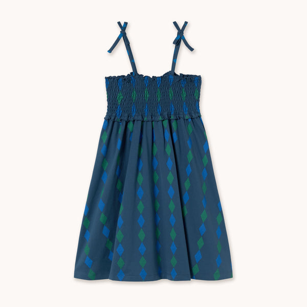 Diamonds Knitted Dress – light navy