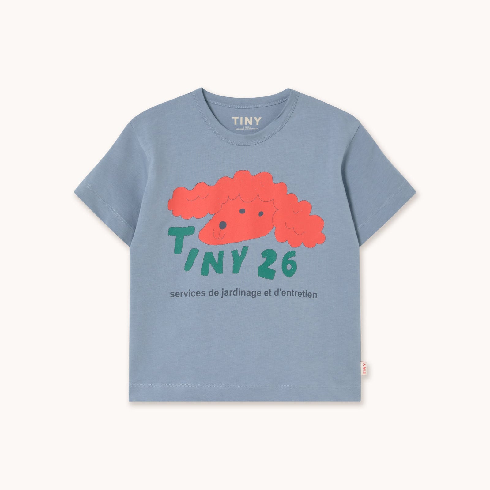 Red Dog Graphic Tee – grey