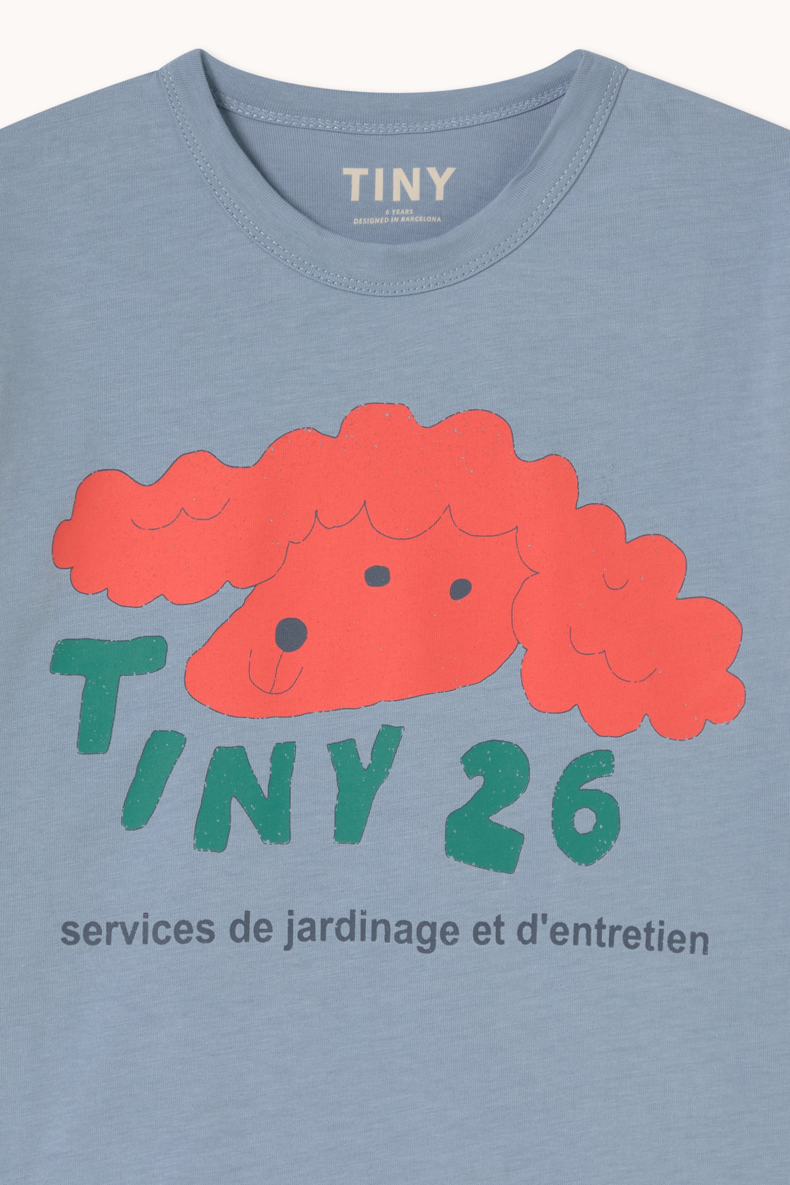 Red Dog Graphic Tee – grey