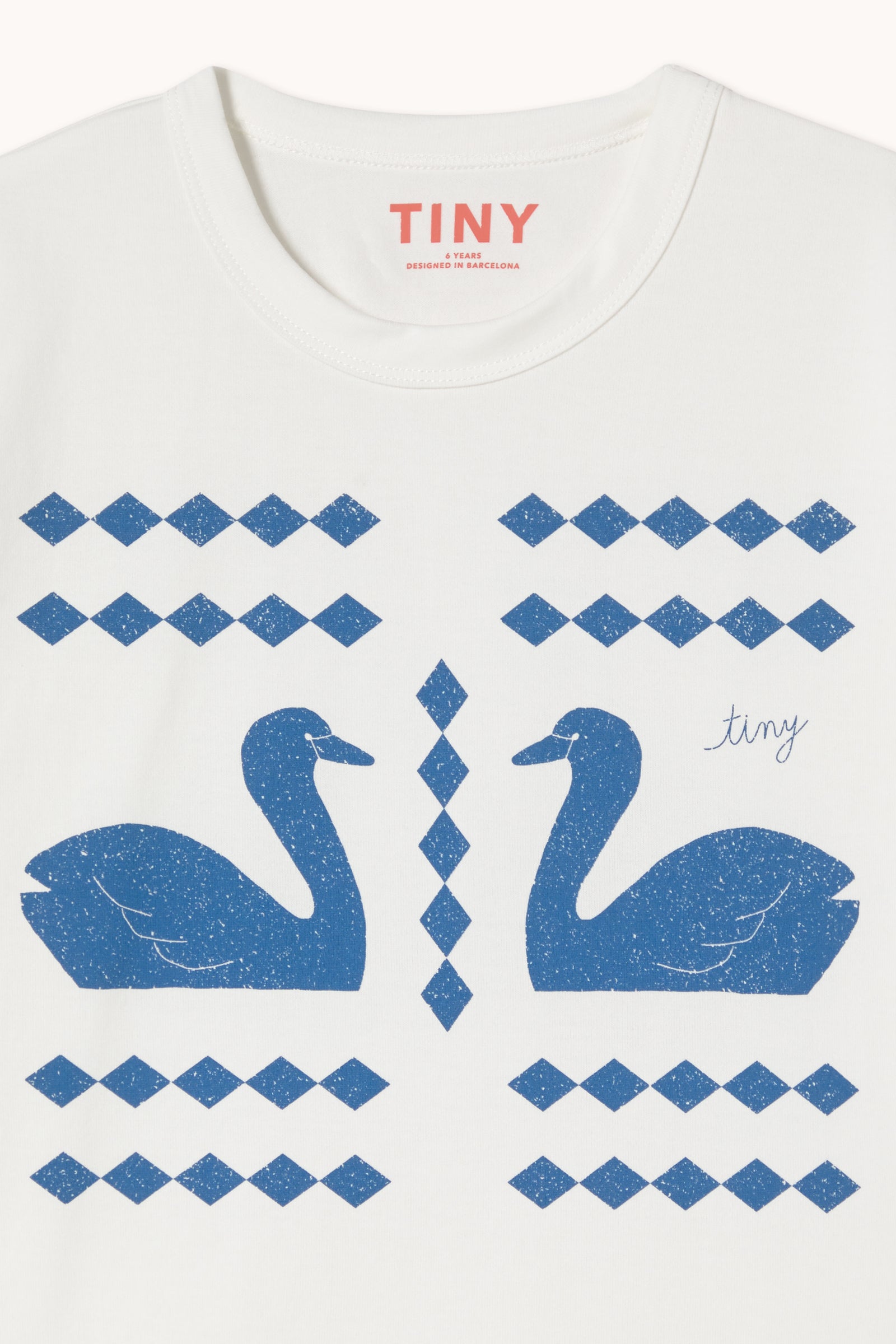 Swans Diamonds Graphic Tee – off-white