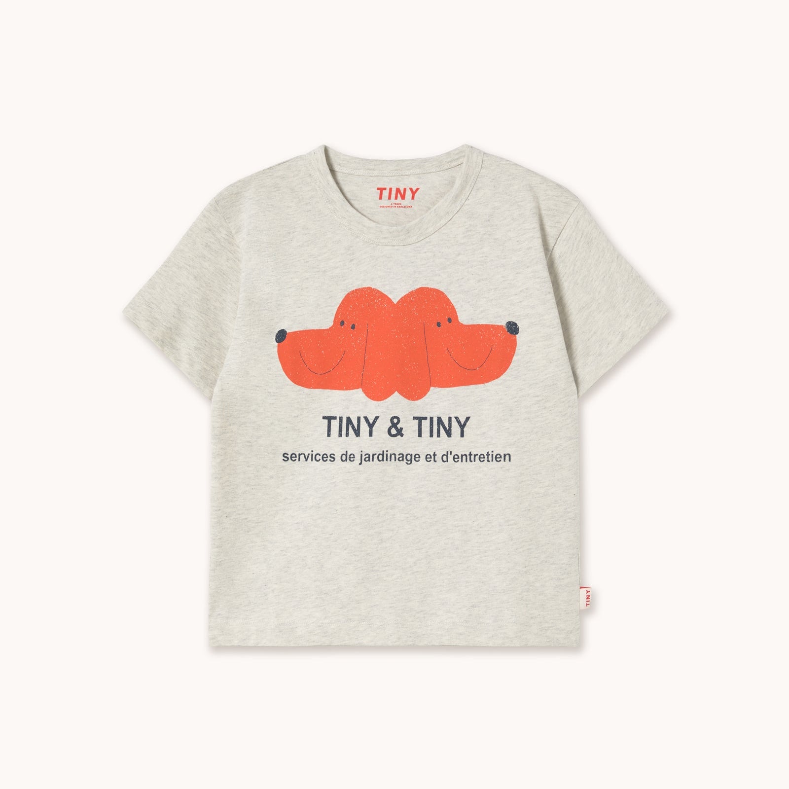 Tiny & Tiny Graphic Tee – cream heather