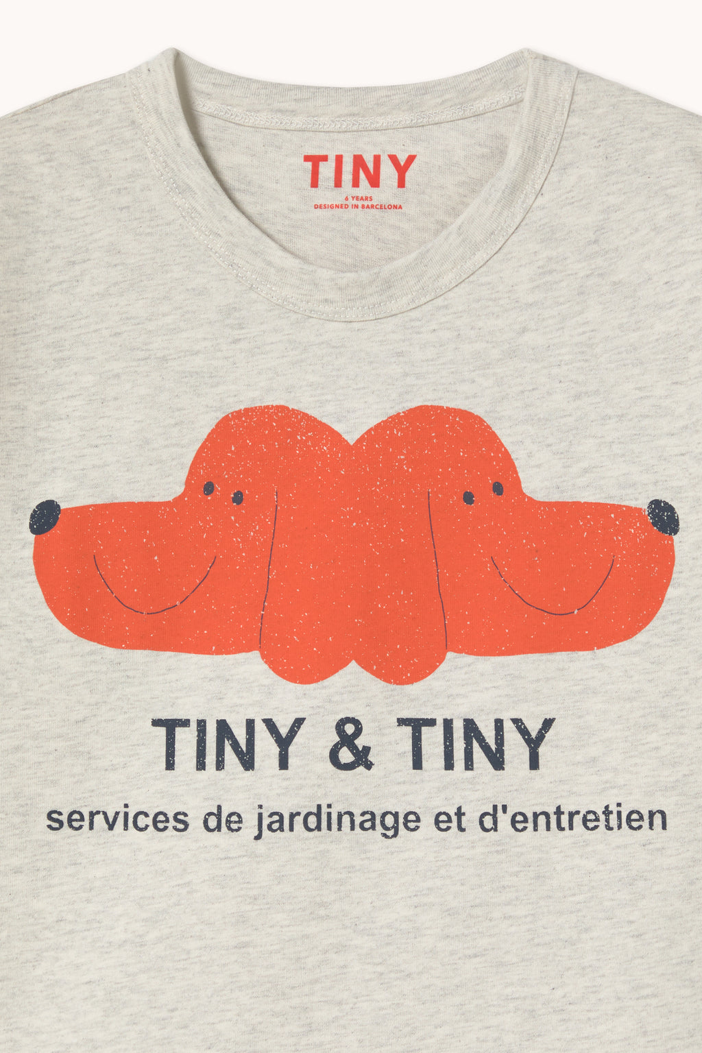 Tiny & Tiny Graphic Tee – cream heather