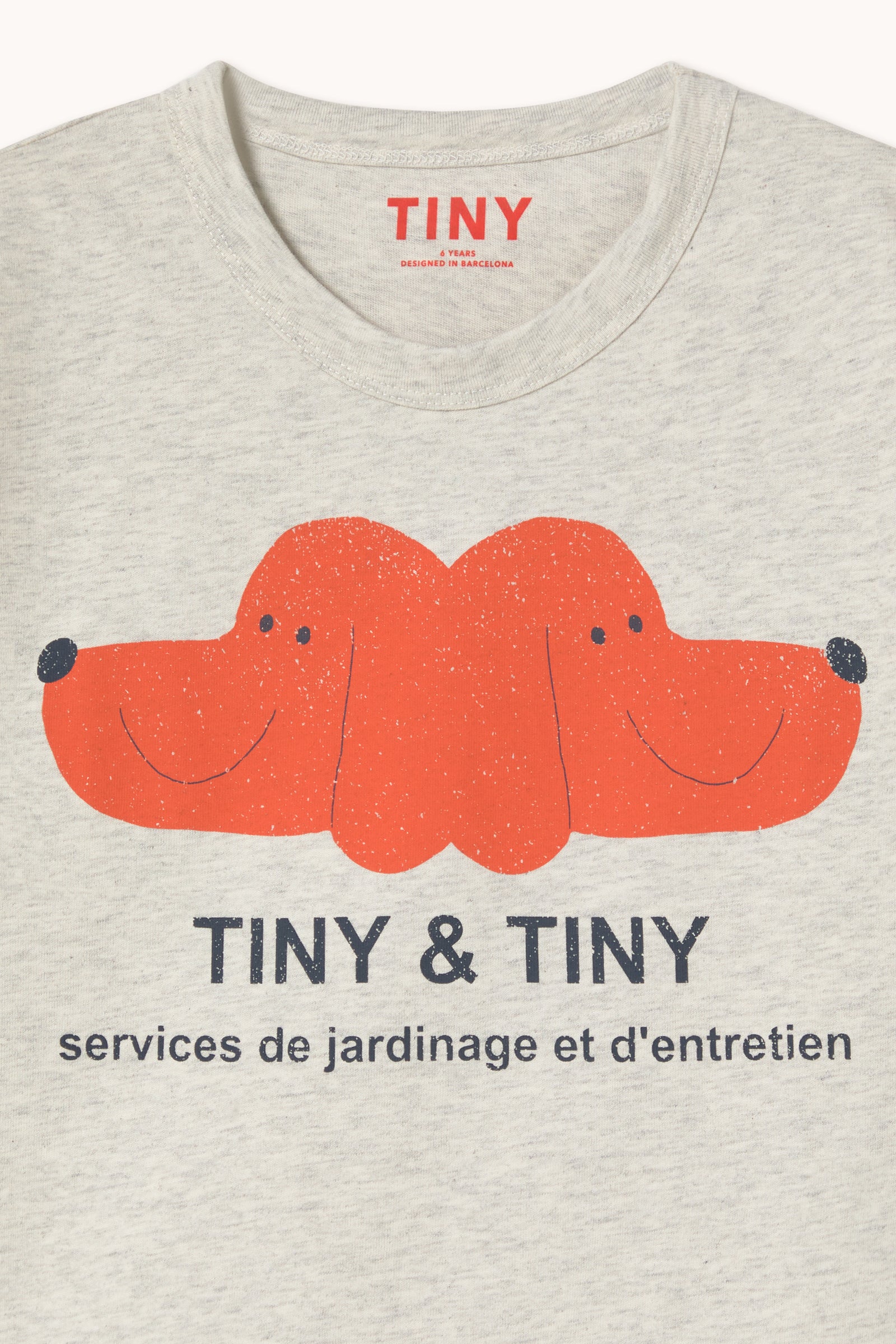 Tiny & Tiny Graphic Tee – cream heather