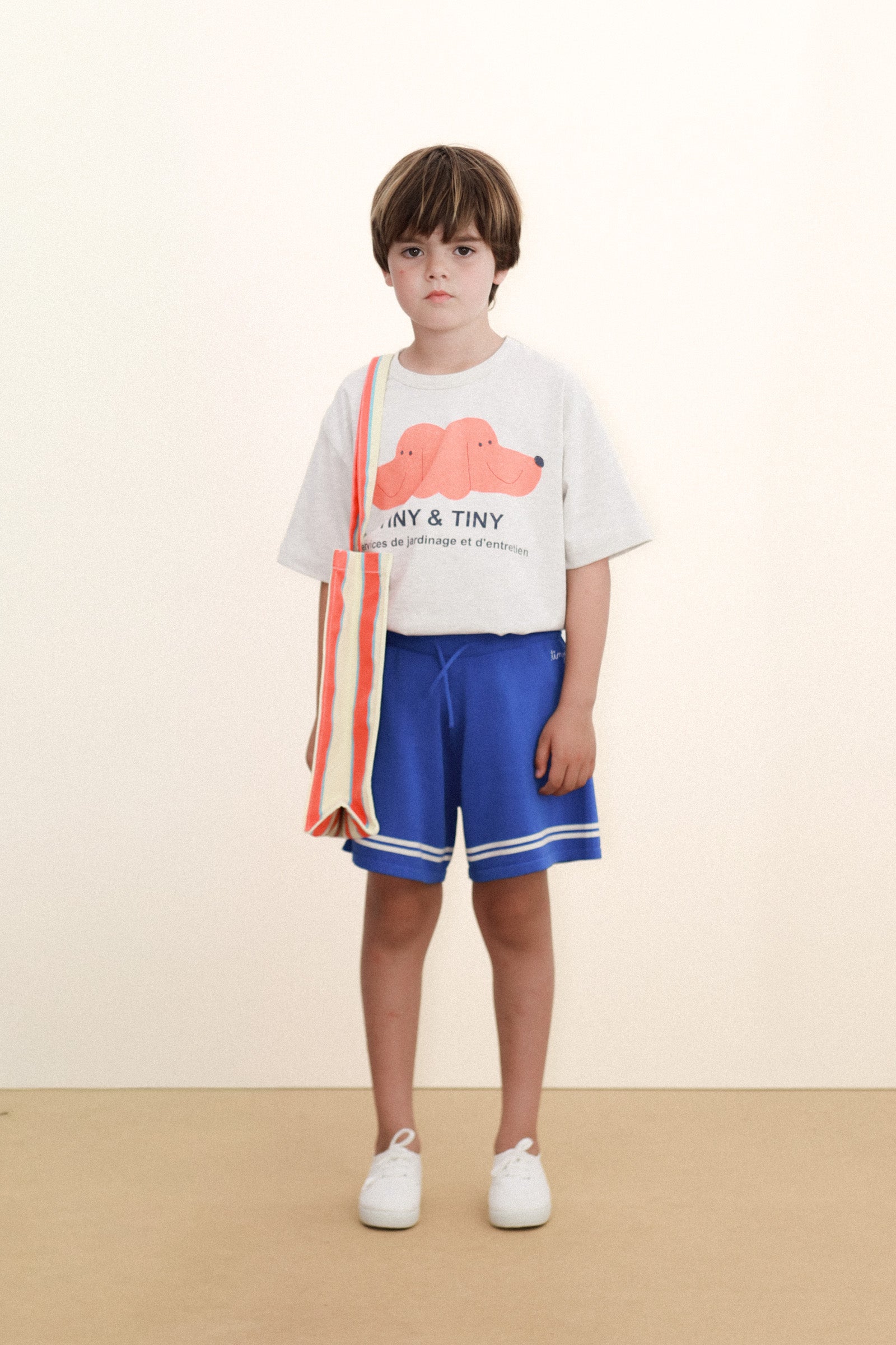 Tiny & Tiny Graphic Tee – cream heather