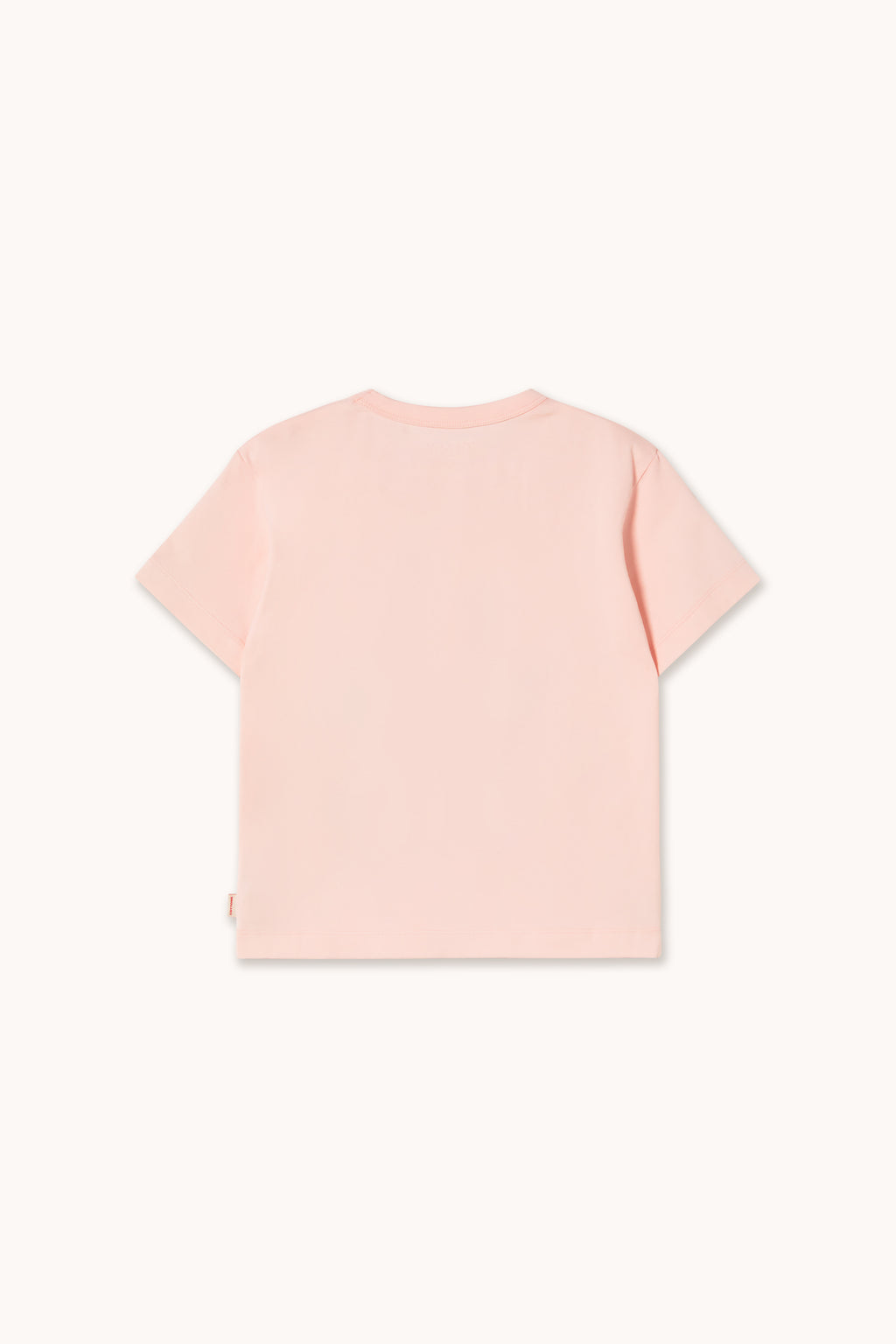 Flower Pattern Graphic Tee – pastel pink