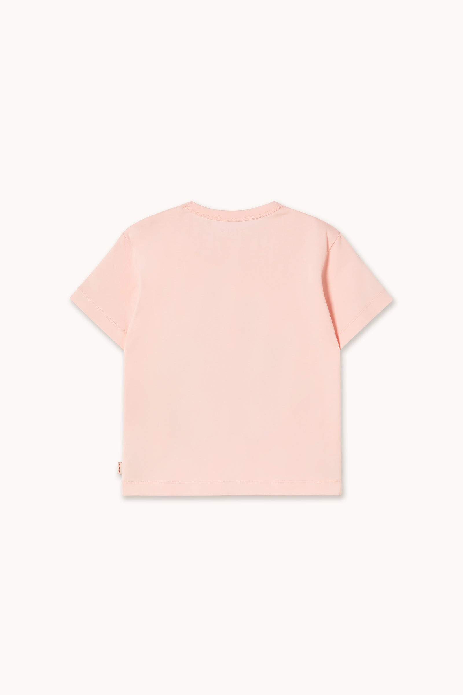 Flower Pattern Graphic Tee – pastel pink