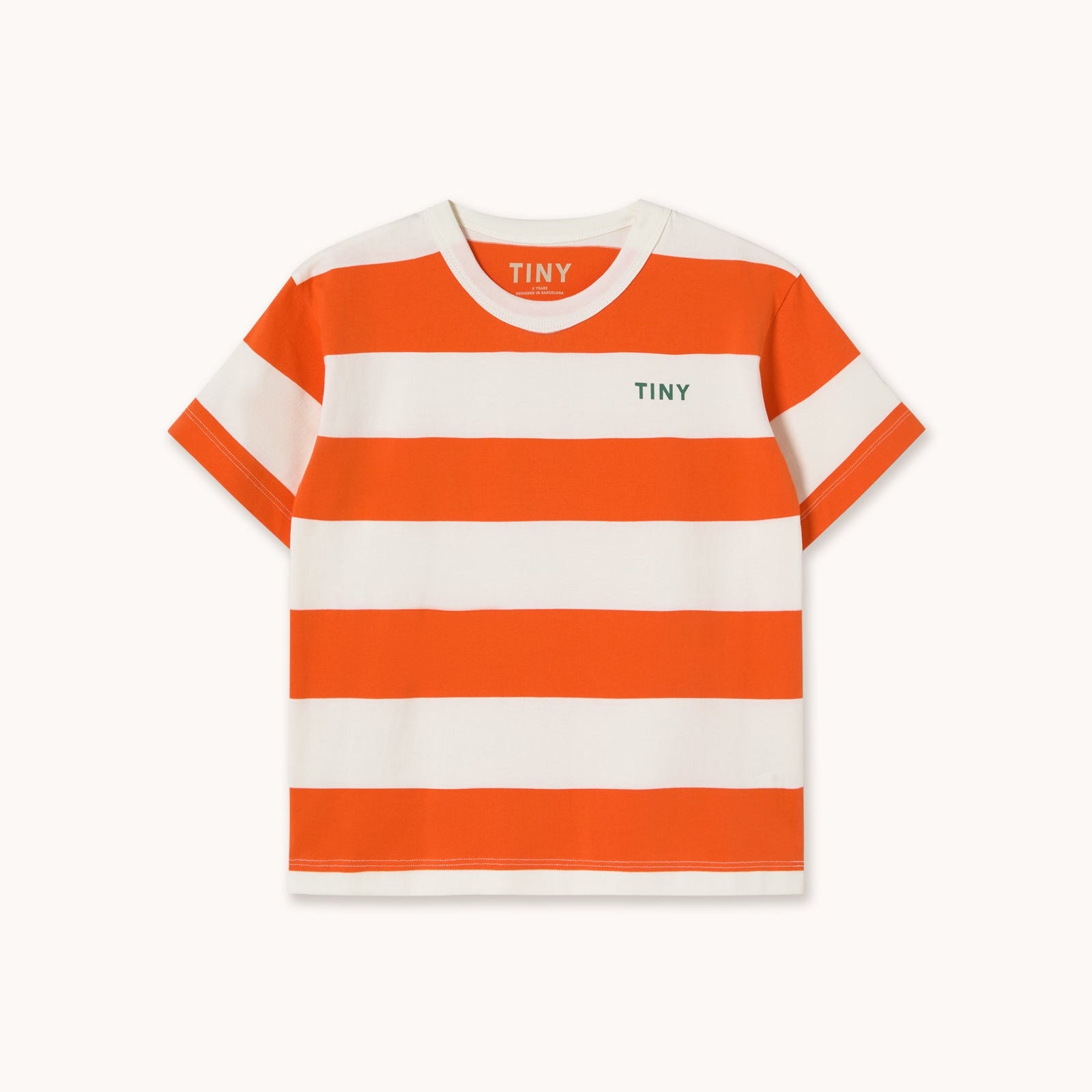 Stripes Knit Tee – summer red