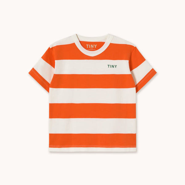 Stripes Knit Tee – summer red
