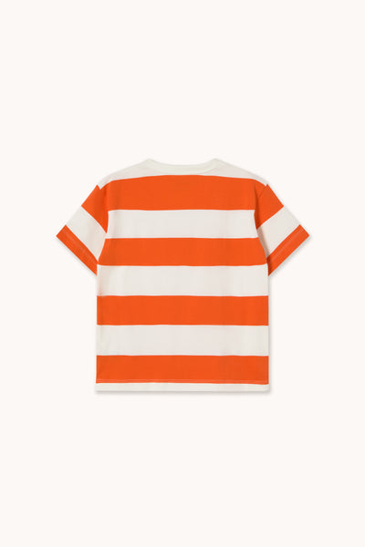 Stripes Knit Tee – summer red