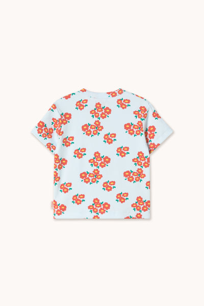 Blossoms Rib Tee – ice blue
