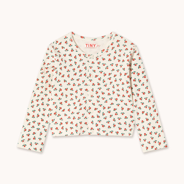 Tiny Roses Rib Kids Jacket – off-white