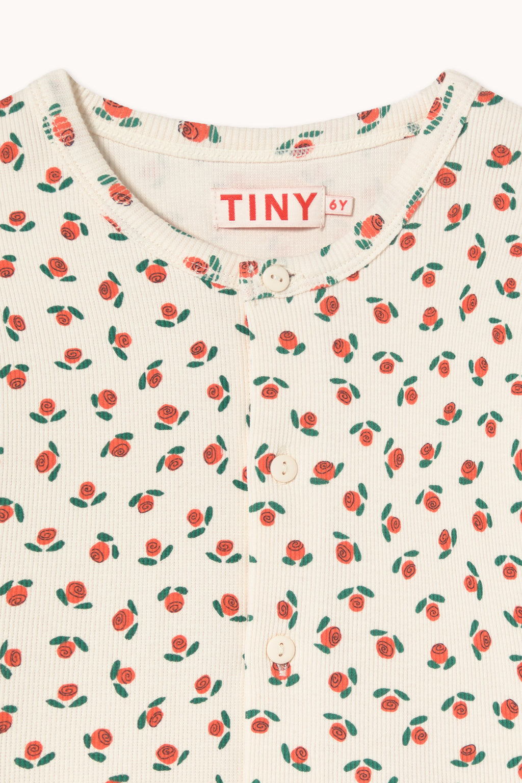 Tiny Roses Rib Kids Jacket – off-white