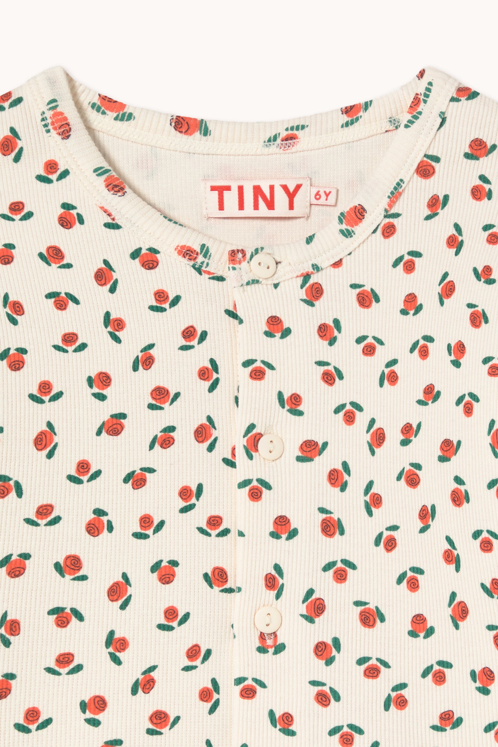 Tiny Roses Rib Kids Jacket – off-white