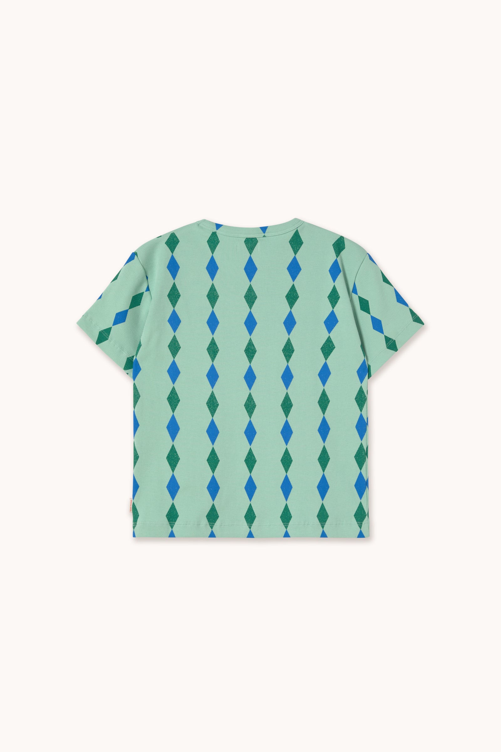 Diamonds Rib Tee – washed emerald
