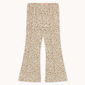 Animal Print Rib Pant – light cream